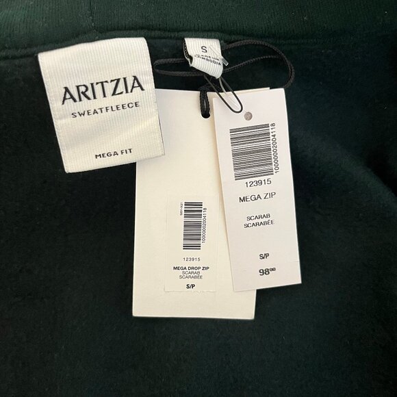 NWT Aritzia Cozy Sweatfleece Mega Zip Hoodie - Picture 3 of 5